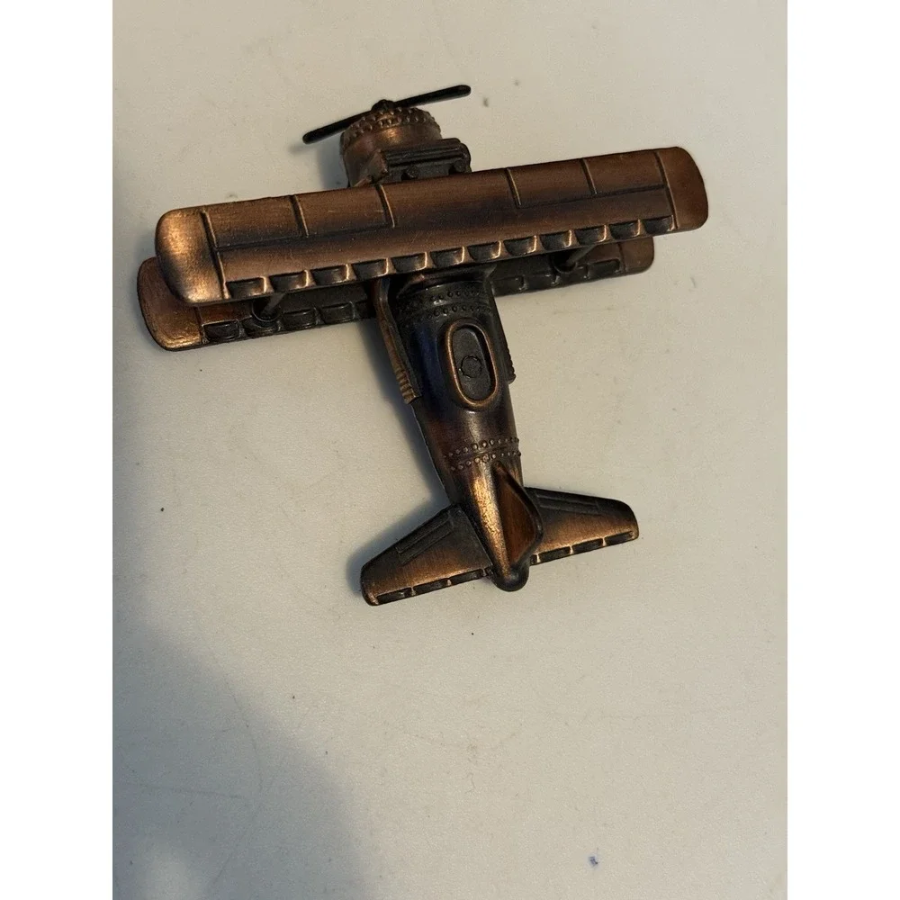 Bi-Plane Die Cast Metal Collectible Pencil Sharpener